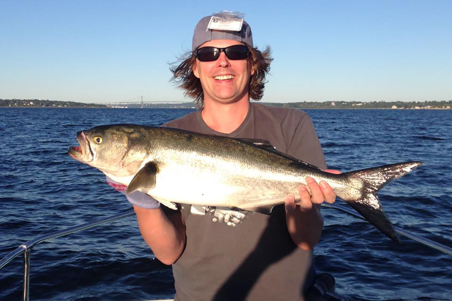 even a blind squirrel...rick harris with a heck of a bluefish 